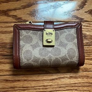 New Tan Coach Wallet